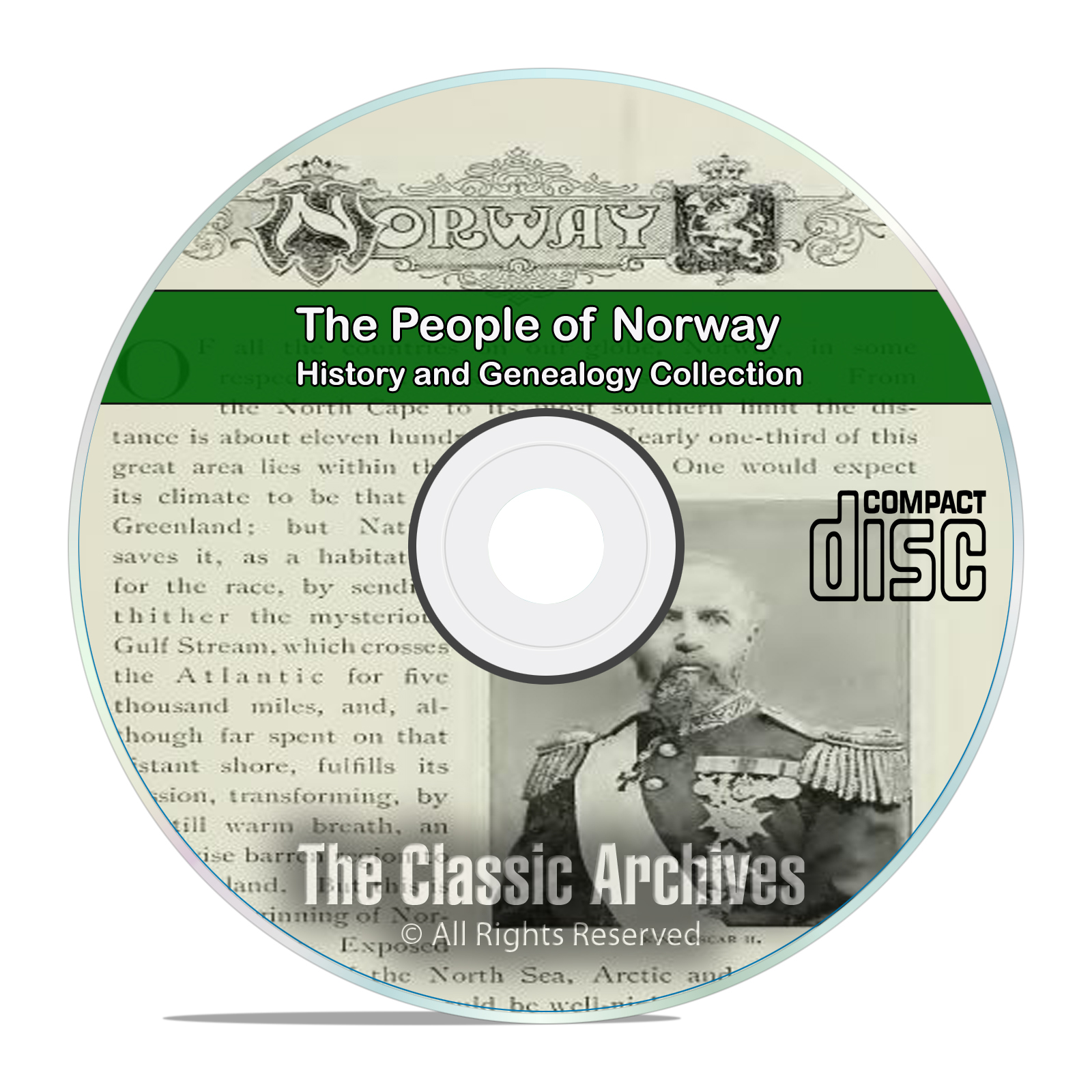 Norway, People Cities and Towns, History and Genealogy 37 Books DVD